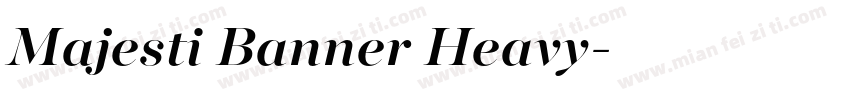 Majesti Banner Heavy字体转换